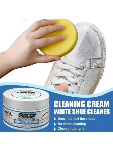White shoes cleaning cream - white,