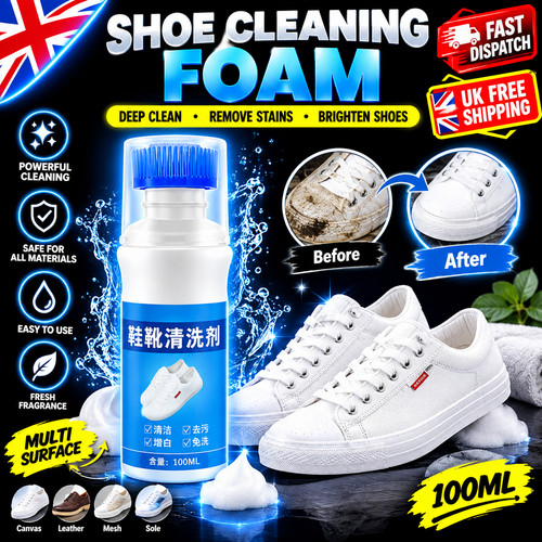 White shoe cleaner 100ml - white,