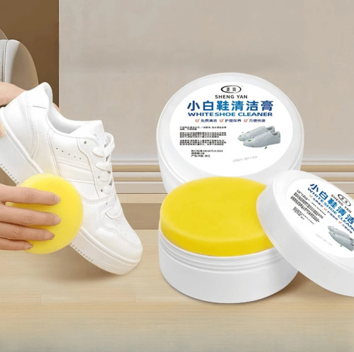 White shoes cleaning - shoes,