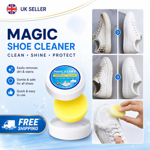 White shoe cleaning - shoe, cream