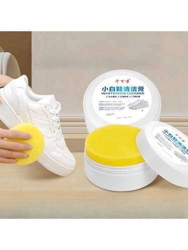 White shoe cleaner - shoe, cream