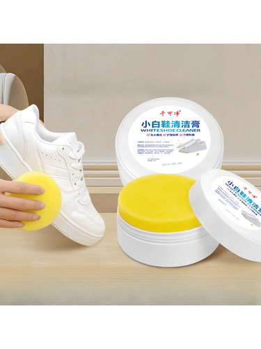 White shoes cleaning cream - white,